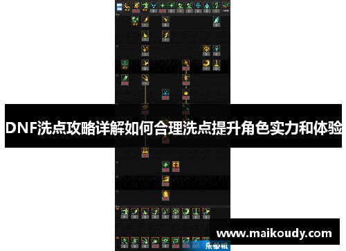 DNF洗点攻略详解如何合理洗点提升角色实力和体验